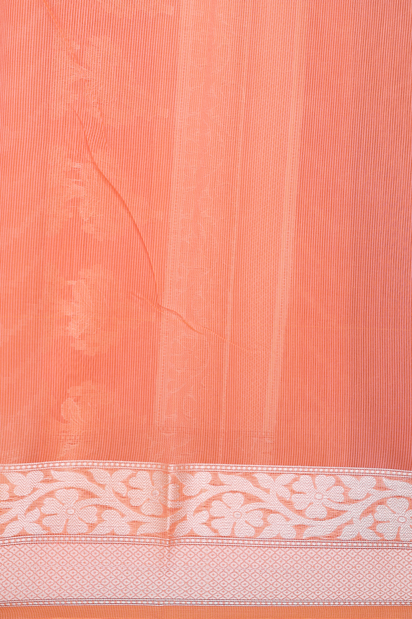 Kota Cotton Saree In Orange With Allover Design
