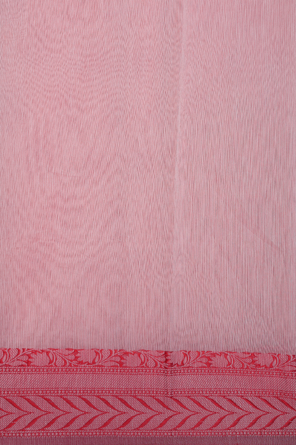 Kota Cotton Saree In Pink With Floral Printed Design