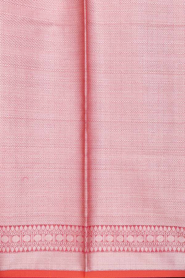 Kota Cotton Saree In Plain Red With Zari Border