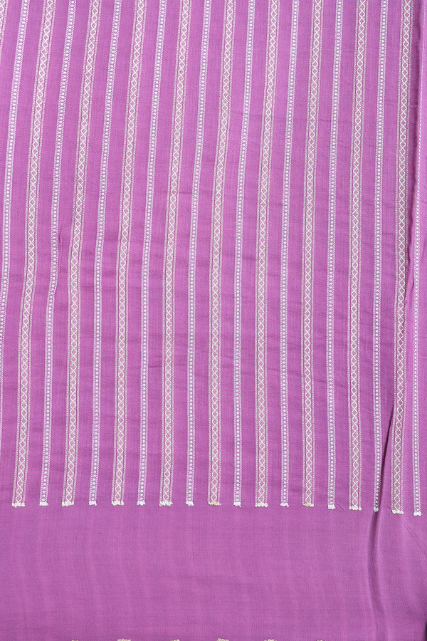 Kota Cotton Saree In Purple With Zari Buttas