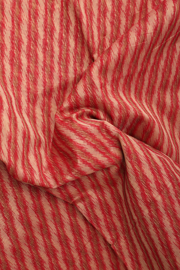 Kota Cotton Saree In Red With Diagonal Design