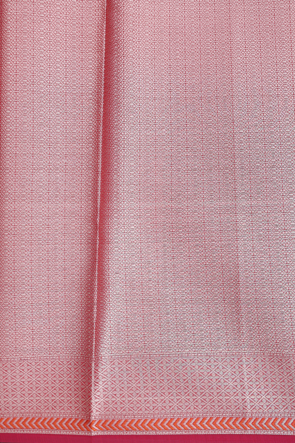 Kota Cotton Saree In Red With Diamond Design