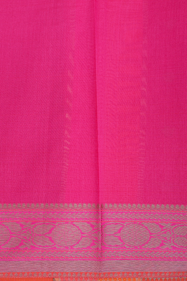 Kota Cotton Saree In Red With Floral Buttas