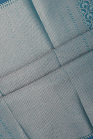 Kota Cotton Saree In Teal Blue With Ogee Design