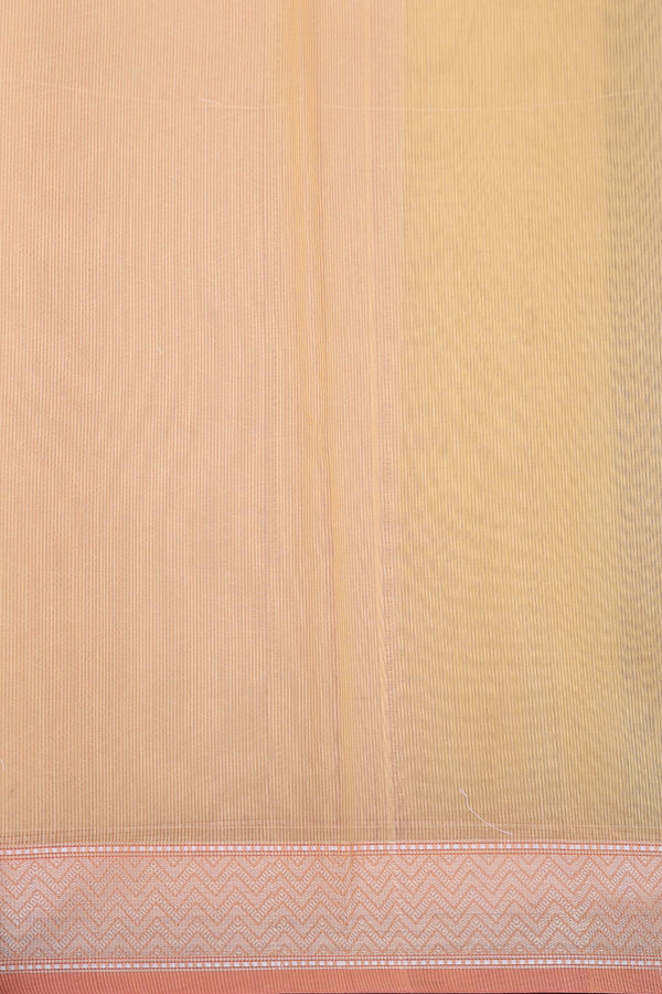 Kota Cotton Saree In Yellow With Allover Design