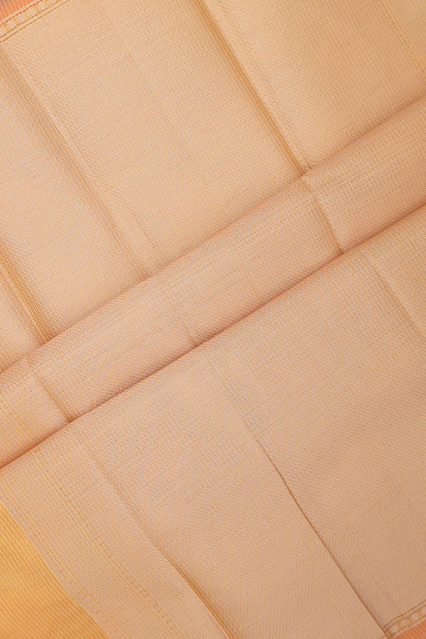Kota Cotton Saree In Yellow With Floral Threadwork Design
