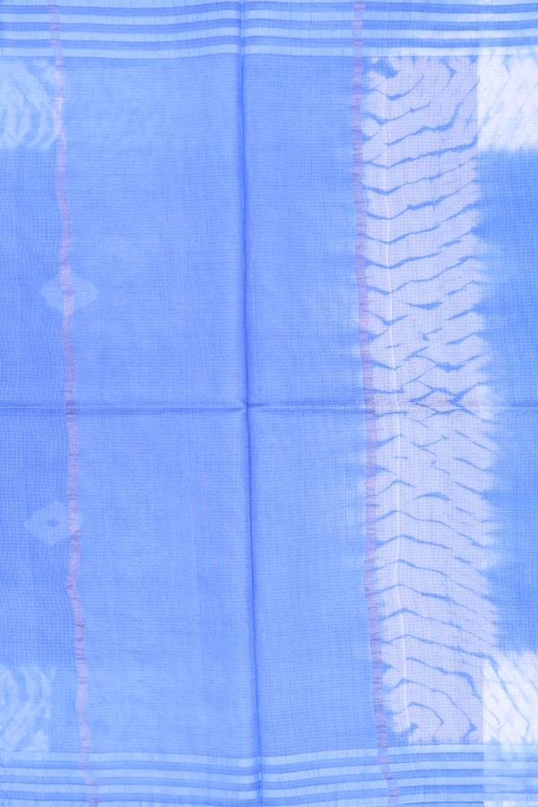 Kota Silk Saree In Blue With Diamond Design