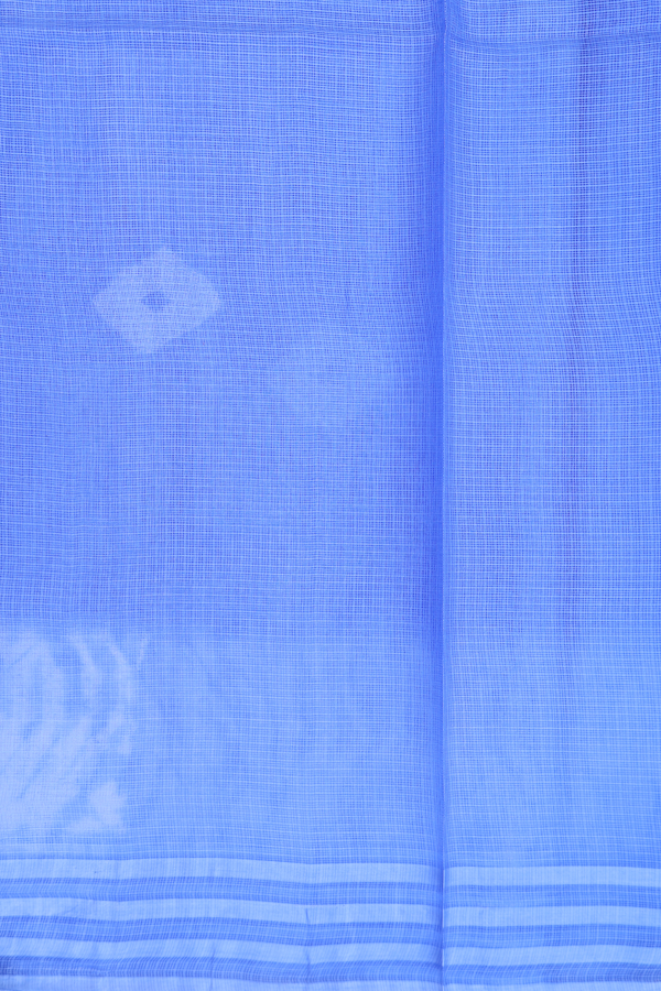 Kota Silk Saree In Blue With Diamond Design