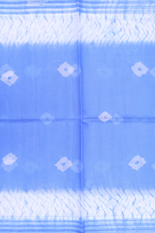Kota Silk Saree In Blue With Diamond Design
