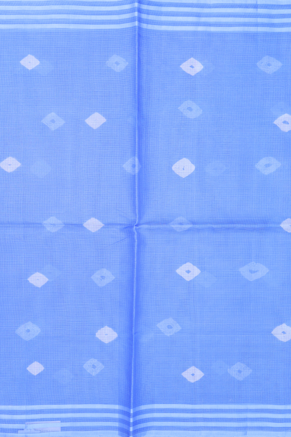 Kota Silk Saree In Blue With Diamond Design