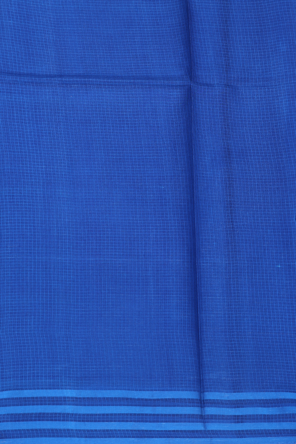 Kota Silk Saree In Blue With Floral Design