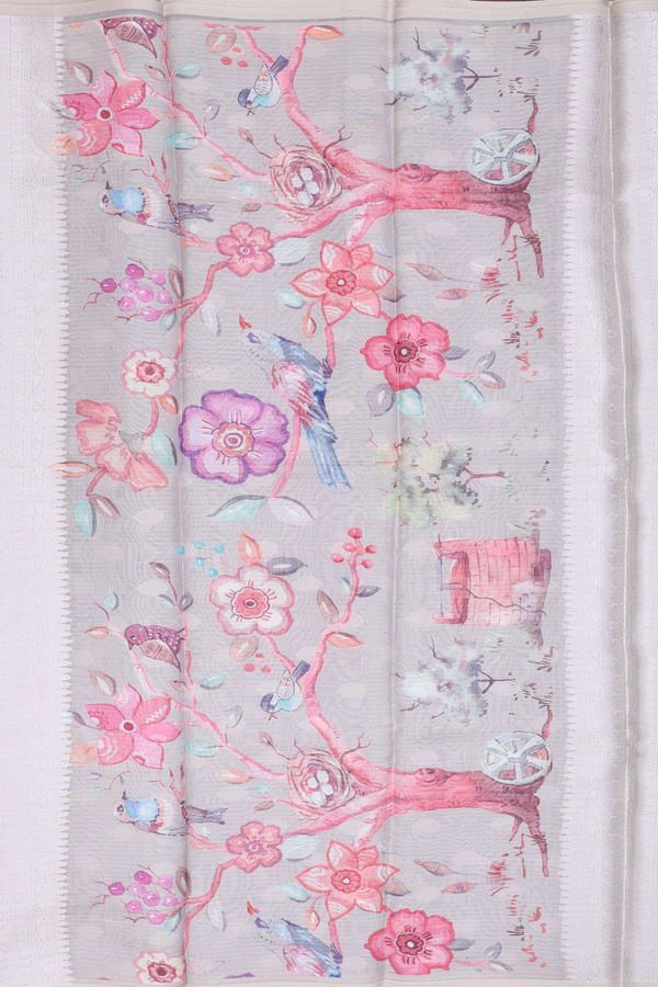 Kota Silk Saree In Green Zari Buttas