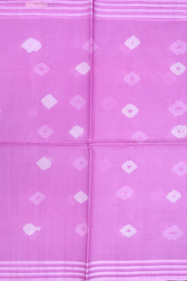Kota Silk Saree In Lavender With Diamond Design