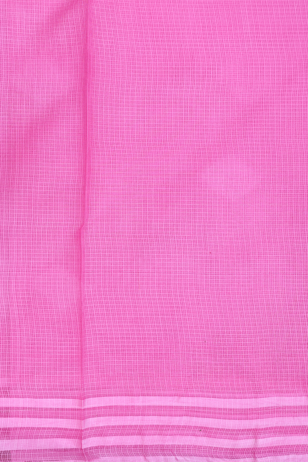 Kota Silk Saree In Lotus Pink With Diamond Design