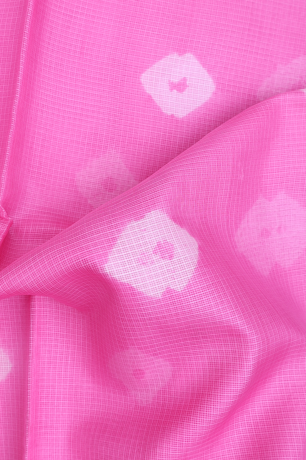 Kota Silk Saree In Lotus Pink With Diamond Design