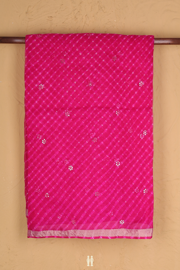 Kota Silk Saree In Magenta With Floral Buttas