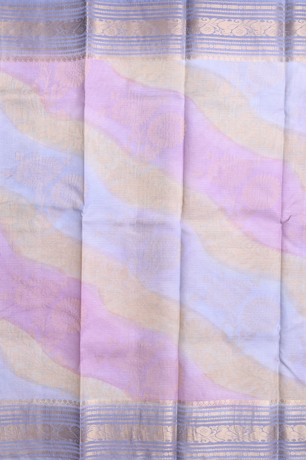 Kota Silk Saree In Multicolor With Allover Design