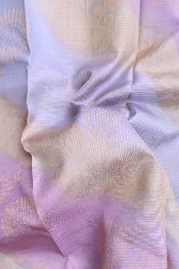 Kota Silk Saree In Multicolor With Allover Design