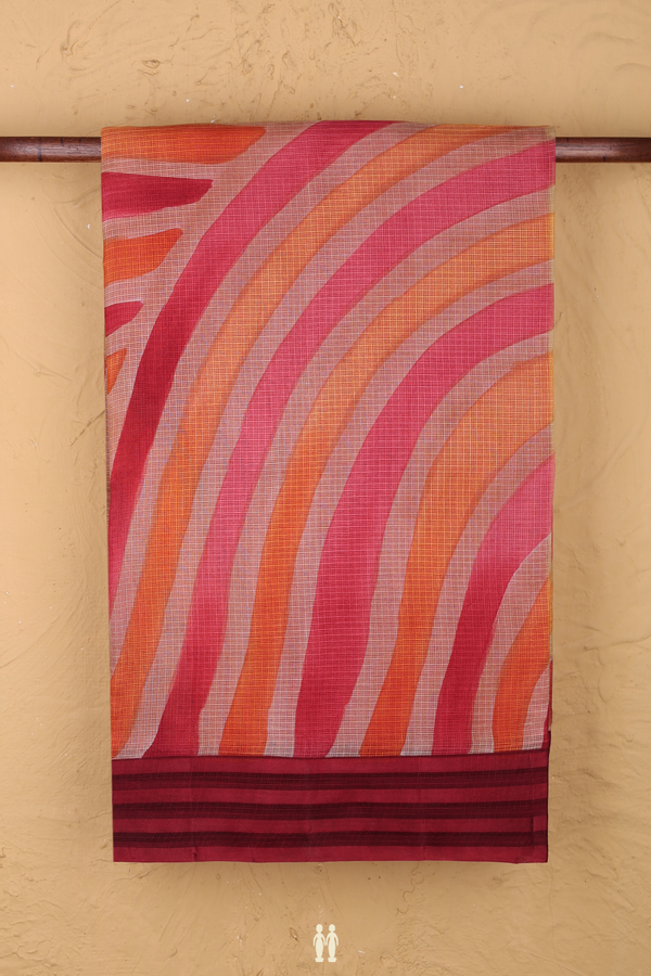Kota Silk Saree In Multicolor With Printed Design