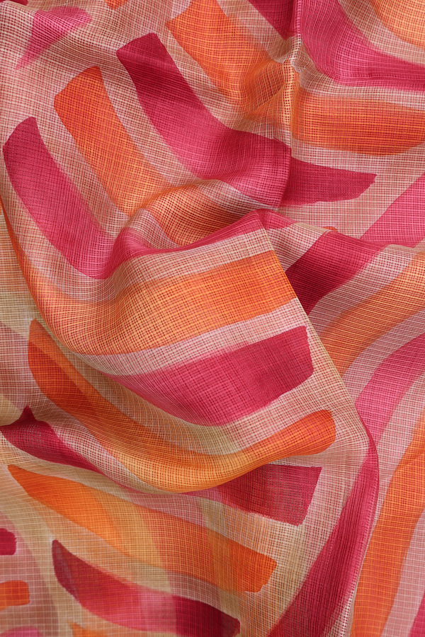 Kota Silk Saree In Multicolor With Printed Design