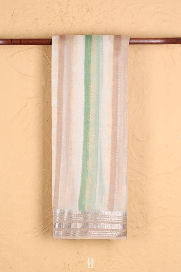 Kota Silk Saree In Multicolor With Stripes Design