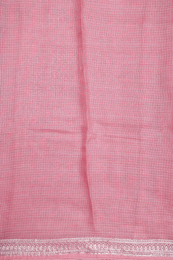 Kota Silk Saree In Pink With Stripes Design