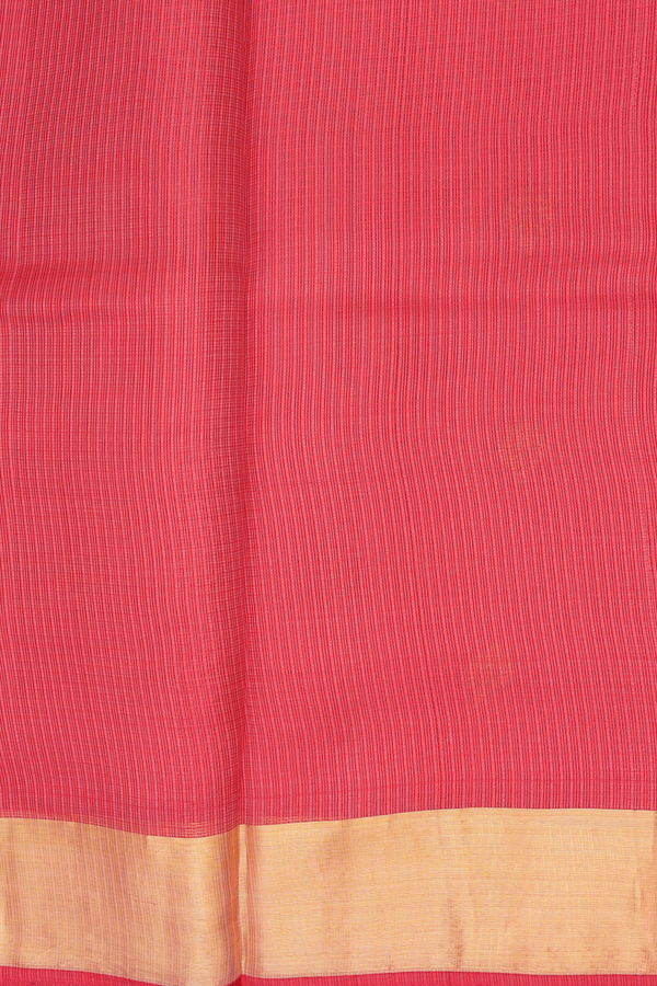 Kota Silk Saree In Red With Zari Buttas