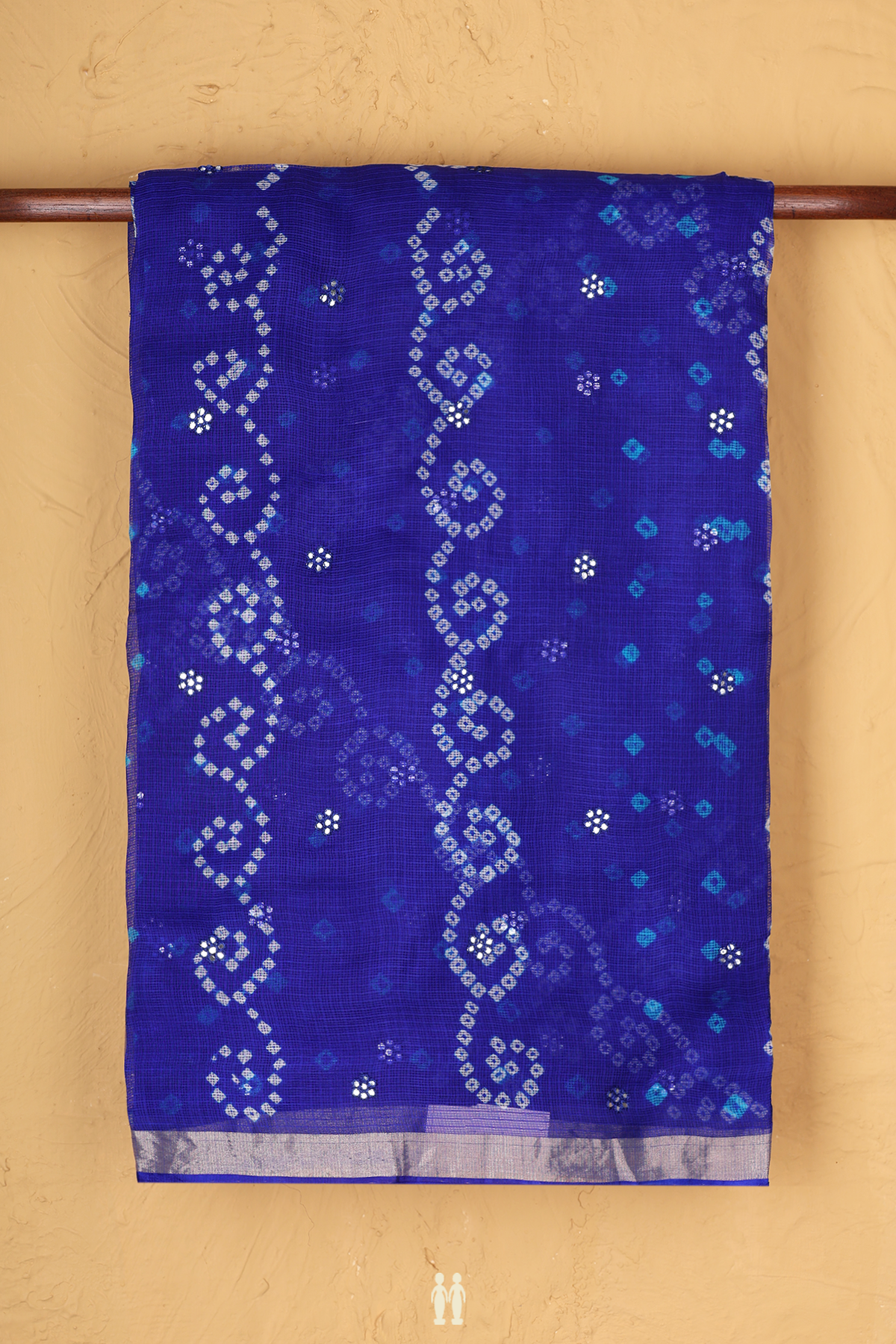 Kota Silk Saree In Royal Blue With Allover Design
