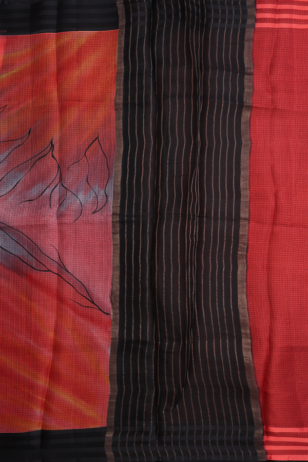 Kota Silk Saree In Tulip Pink With Allover Printed Design