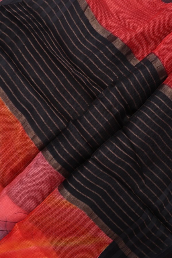 Kota Silk Saree In Tulip Pink With Allover Printed Design