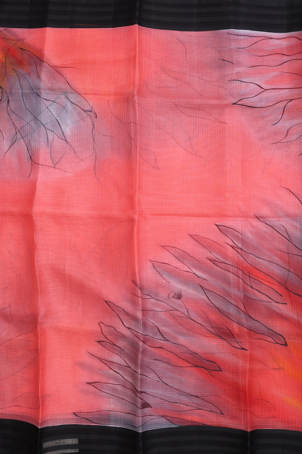 Kota Silk Saree In Tulip Pink With Allover Printed Design
