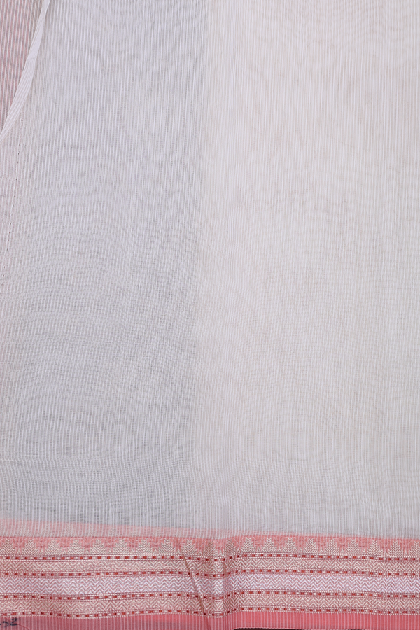 Kota Cotton Saree In Beige With Floral Design