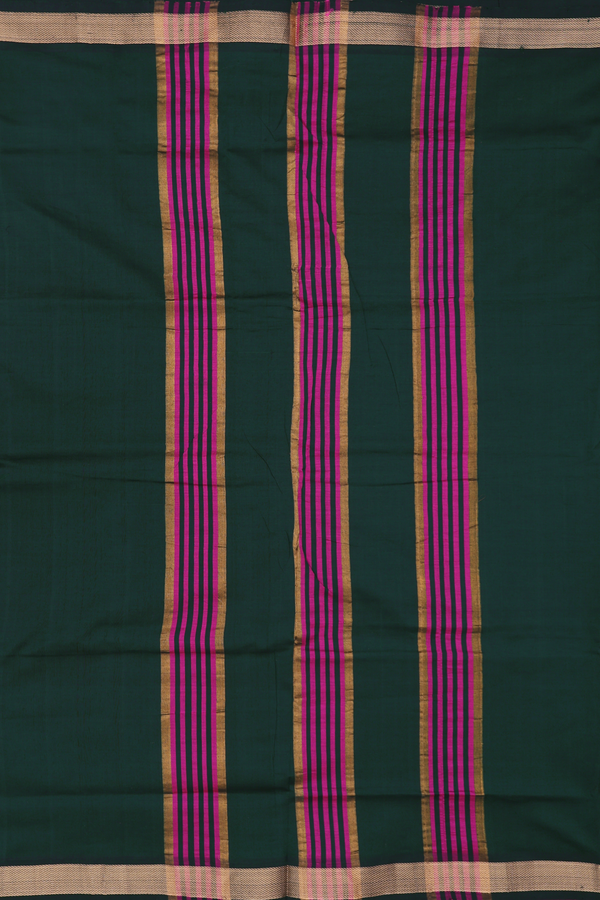 Semi Silk Cotton Saree In Pink With Twill Weave Border