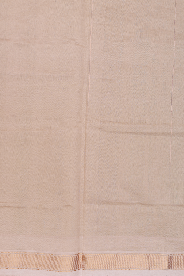 Semi Silk Cotton Saree In Green With Twill Weave Border