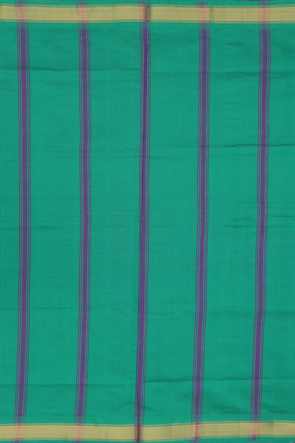 Semi Silk Cotton Saree In Purple With Twill Weave Border