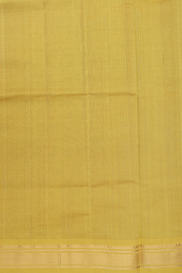 Semi Silk Cotton Saree In Red With Contrast Border