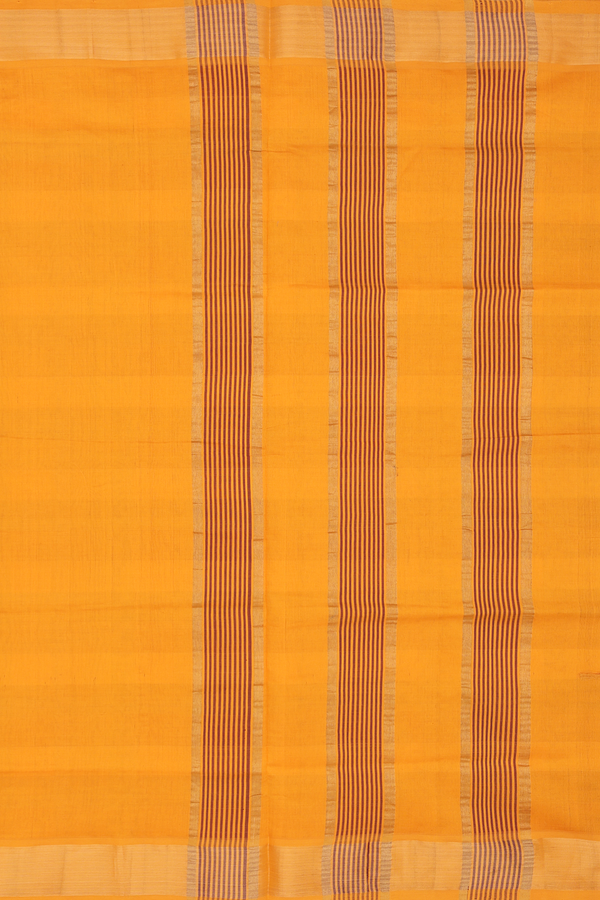 Semi Silk Cotton Saree In Multicolor With Checks Design