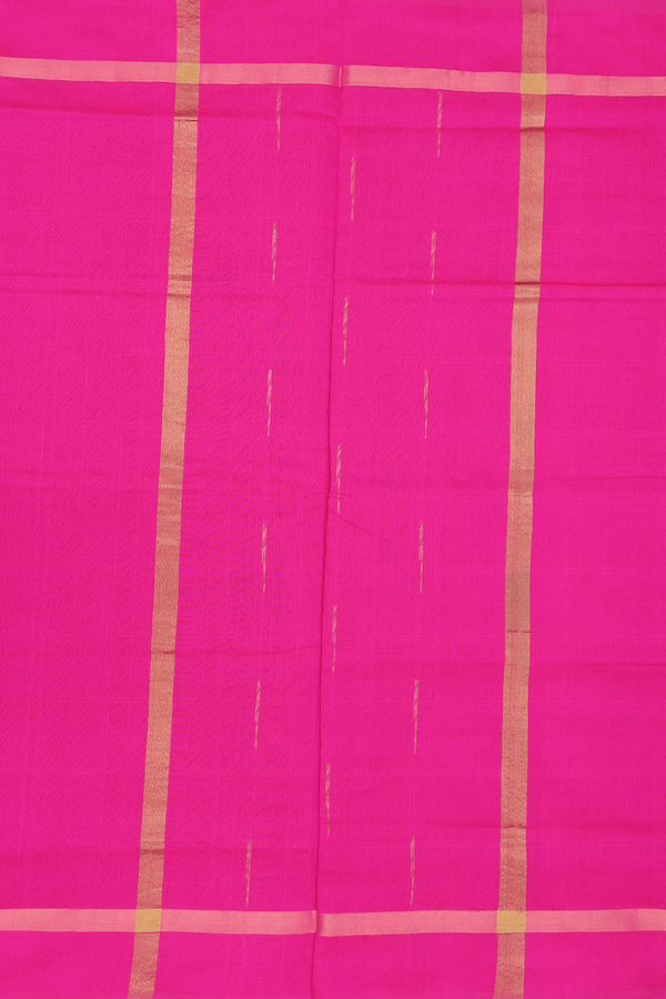 Semi Silk Cotton Saree In Charcoal Grey With Checks Design