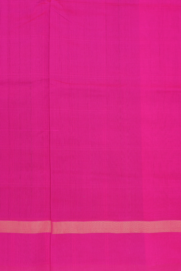 Semi Silk Cotton Saree In Charcoal Grey With Checks Design