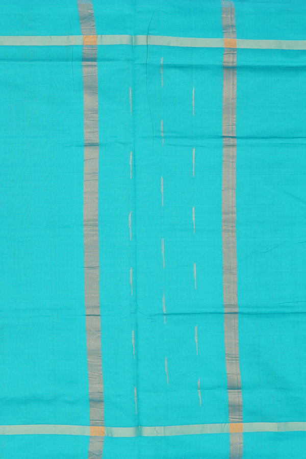 Semi Silk Cotton Saree In Dark Oak Brown With Checks Design