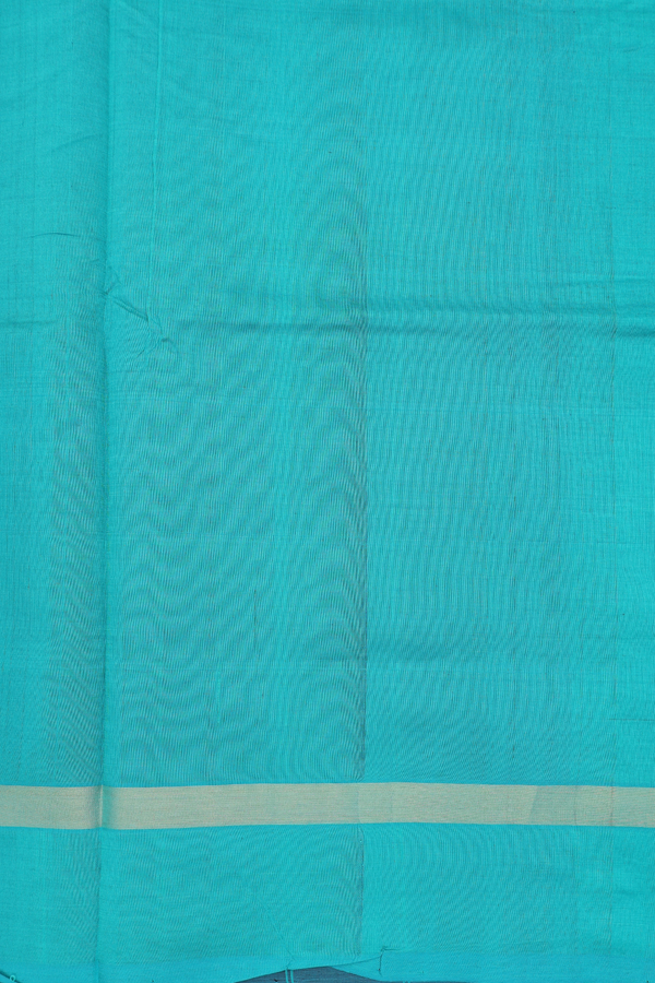 Semi Silk Cotton Saree In Dark Oak Brown With Checks Design
