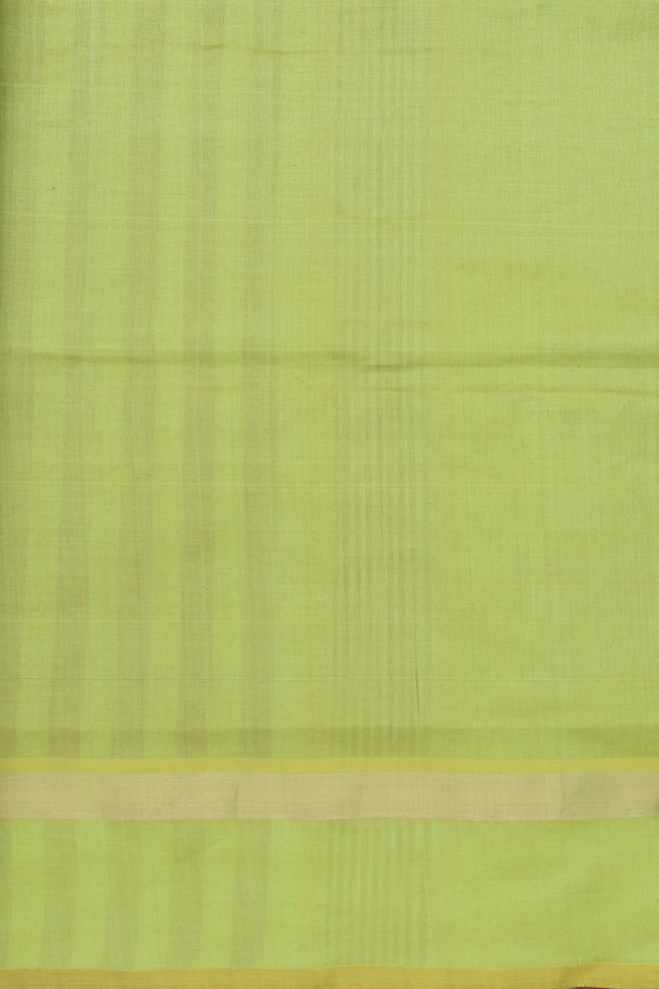 Semi Silk Cotton Saree In Coffee Brown With Checks Design