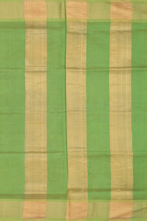 Traditional Silk Cotton Saree In Red With Kolam Buttas