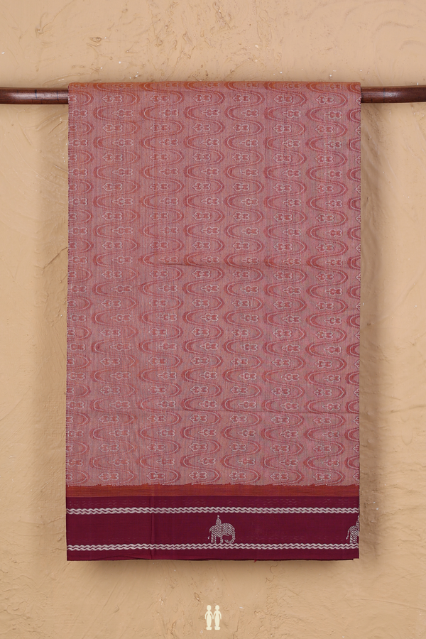 Coimbatore Cotton Saree In Dual Tone With Threadwork Design