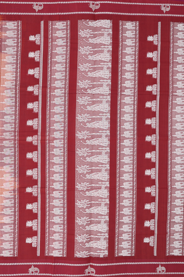 Coimbatore Cotton Saree In Dual Tone With Threadwork Design