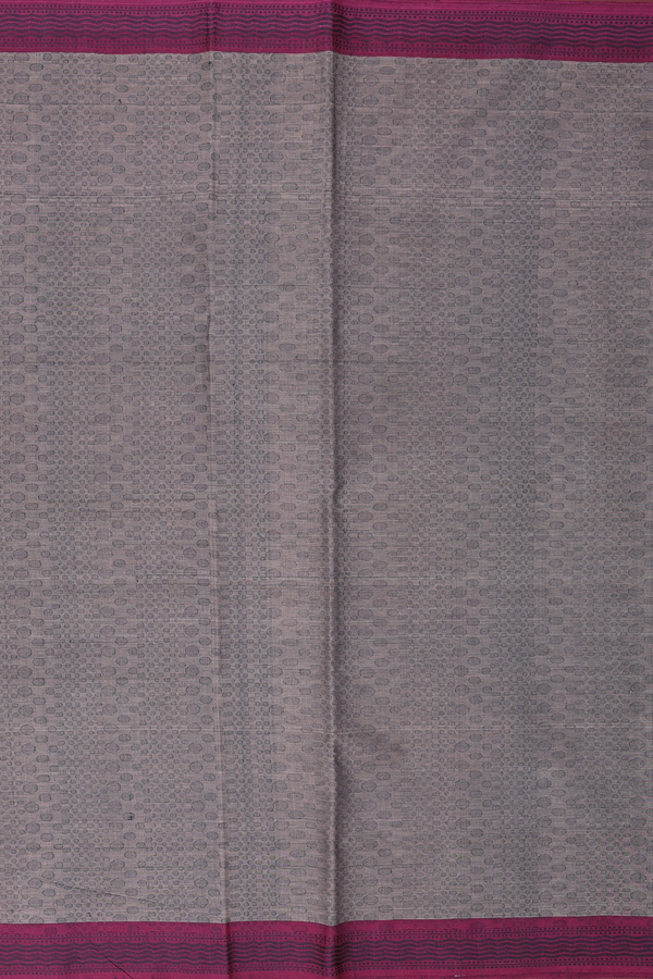 Coimbatore Cotton Saree In Grey With Allover Design
