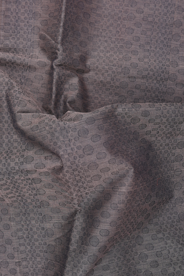 Coimbatore Cotton Saree In Grey With Allover Design
