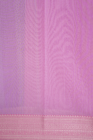 Leaf Printed Design Pastel Pink Kota Cotton Saree