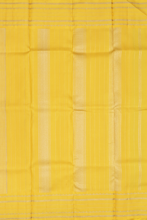 Linen Kanchipuram Silk Saree Mint Green With Contrast Border