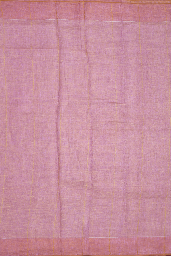 Linen Saree In Dual Tone With Stripes Design